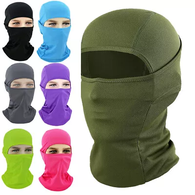 Military Full Face Balaclava Tactical Masks Face Cover Helmet Liner Neck Gaiter • $5.99