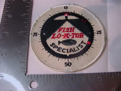 Vtg Fishing Patch Iron On Sew On - Fish Lo-k-tor Specialist  • $30