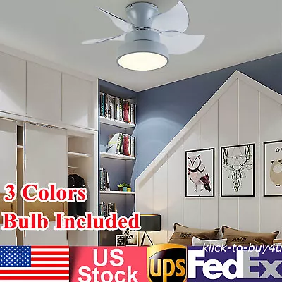 $122.03 • Buy 23'' Modern Ceiling Fan Light Kids Room Fan Lamp Dimmable Pedant Light W/ Remote