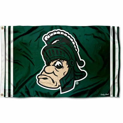 Michigan State Spartans Vintage Retro Throwback Large Outdoor Flag • $31.95