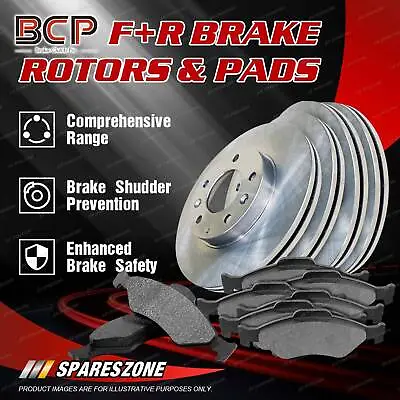 Front + Rear Disc Rotors Brake Pads For Nissan Pulsar SSS N15 2.0L 95-On • $358.10