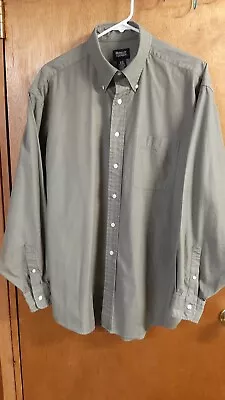 $12 • Buy Berkley & Jensen Men's Long Sleeve Shirt Size 16 1/2 Dark Green