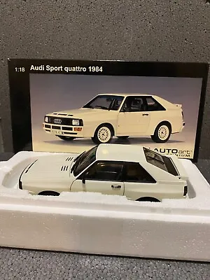 1/18 AUTOART AUDI QUATTRO 1988 IN White • £34.70