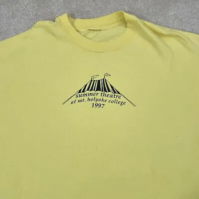 Vintage 90s Summer Theater At Mount Holyoke College 2 Sided T Shirt Adult XL Tee • $11.25