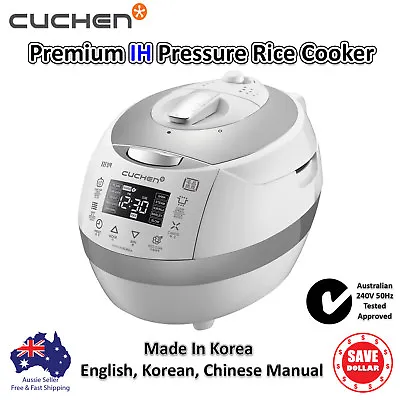 Cuchen Electric Pressure Korean Rice Cooker IH Induction Multi 10 Cups 240V 50Hz • $580