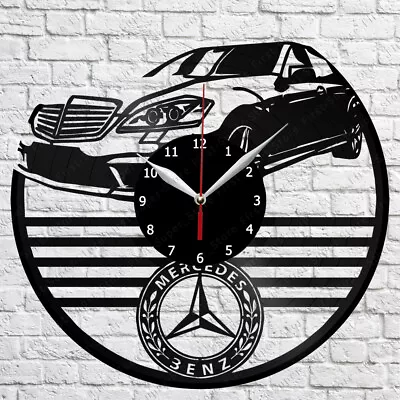 Mercedes Benz Vinyl Record Wall Clock Home Fan Art Decor 12'' 30 Cm 6509 • $14.99