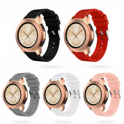 For Samsung Galaxy Watch 3 4 5 Gen Active 1 2 Silicone Watch Band Strap 20mm • $10.99