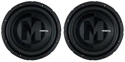 2) Memphis Audio PRX1224 600 Watt 12  Subwoofers PR Subs W/Selectable 2 Or 4 Ohm • $239.90