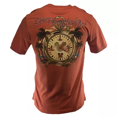 $18.99 • Buy Men's Disney World T-Shirt-Living On Island Time-Mickey Family-Vacation Fun-Gift