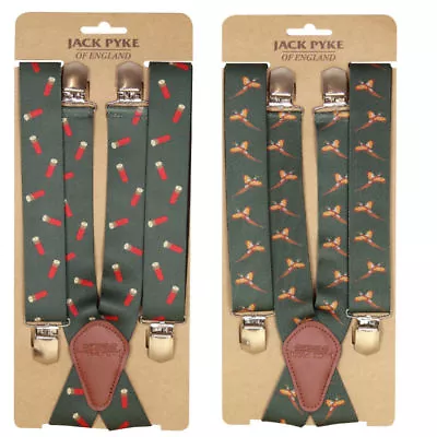 Jack Pyke Elasticated Braces Hunting Shooting Pheasant Clip-On Trouser Suspender • £12.95