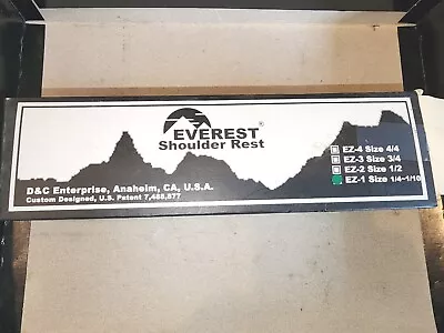 Everest Violin Viola Shoulder Rest 1/4-1/10 Brand New In Box • $5.99