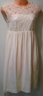 $6.49 • Buy  ASOS  Ivory Maternity Dress - Floral Lace Design - Sleeveless - Lined - Size 8