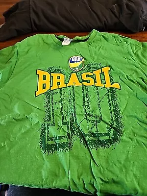 Braziline Brasil Soccer Tshirt Medium • $4.99