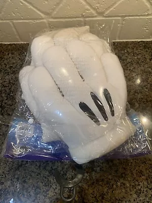 Lot Of 2 Disney White Mickey Mouse Gloves Plush Hands Costume Disneyland • $7.99