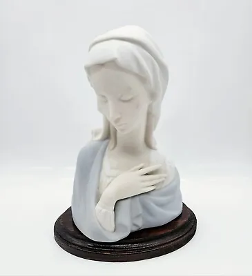 Lladro Madonna Head Bust Figurine 4649 Mary Mother 9  Tall Matte Finish  • $99.95