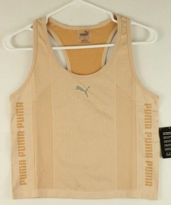 $29.49 • Buy Women's PUMA EVOKNIT Size Large Seamless Crop Tank Top Color Frappe NWT