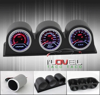 $64.99 • Buy Air Fuel Ratio + Gas Temp Gauges + Tachometer + Tri Pod Holders Combo
