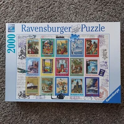 Ravensburger Vacation Stamps 2000 Piece Premium Puzzle 29.5x38.5 Travel Complete • $5