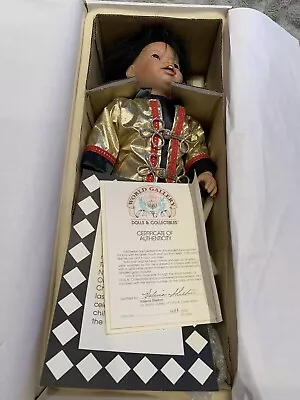 $100 • Buy Porcelain Doll By Val Shelton Yoto 19  Chinese New Year 1993 World Gallery NIB