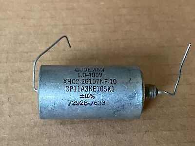 1 NOS Vintage 1.0 Uf 400v Gudeman Vitamin Q PIO Crossover Capacitor  (Qty) • $12