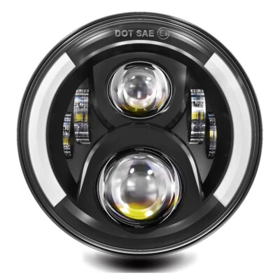$28.51 • Buy For Yamaha V-Star XVS 650 950 1100 7  Inch LED Headlight Projector Hi/Lo Light