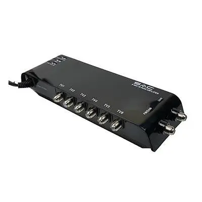 6 Way Lte Aerial Amplifier Booster Freeview Tv Fm Dab Splitter Sky+ Magic Eye 5 • £29.99