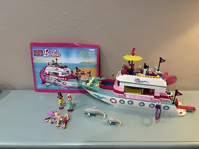 Mega Bloks Barbie Luxury Yacht #80253 Retired Boat Dolphins • $49.99