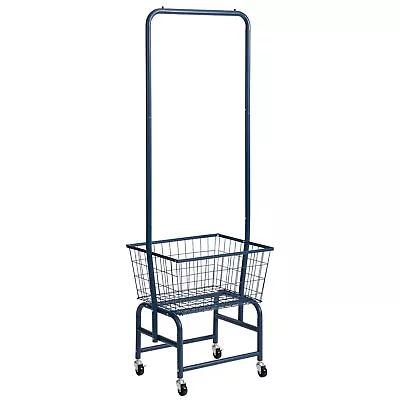 Laundry Cart With Clothes Rack Rolling Laundry Butler With Wire Storage Rack... • $84.33