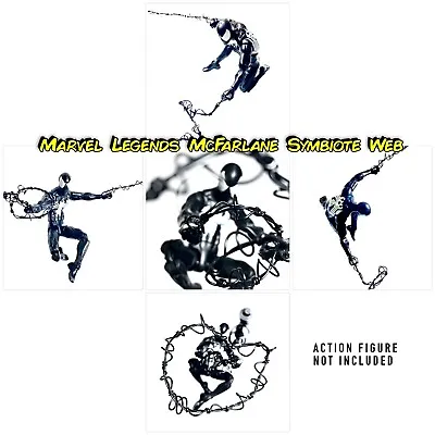 Marvel Legends Spiderman Custom Web 2.0 Symbiote Set Of 8 • $21.99