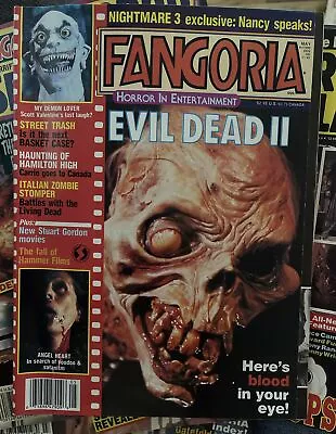 Fangoria Horror Vtg Magazine 1987 #63 Vol. 7 Evil Dead II Trick Or Treat Poster • $35