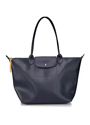 NWT Large Longchamp Le Pliage Black City Shoulder Bag Rare! • $220