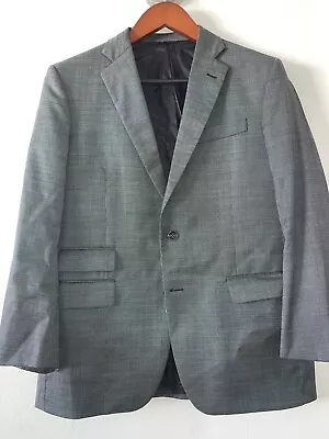 Brooks Brothers Saxxon Black Sharkskin 2 Button Madison Fit Wool Suit 42R 34x31 • $120