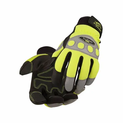 $9.97 • Buy Black Stallion ToolHandz 99HV Hi-Vis Pigskin Mechanics Glove - Single Pair