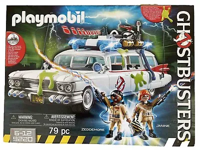 Playmobil 9220 Ecto 1 Ghostbusters Car Cadillac Zeddemore Janine Light NEW ORIGINAL PACKAGING • £51.35