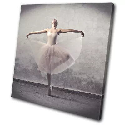 Ballerina Ballet Dancer Dancing Performing SINGLE CANVAS WALL ART Picture Print • £19.99