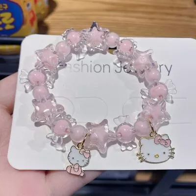 Sanrio Hellokitty Mymelody Cinnamoroll Bracelet For Children Cute Candy Bracelet • £4.79