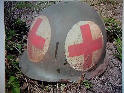 WWII Medic 4 Panel Military ARMY Helmet • $119.99