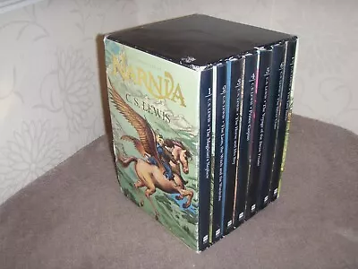 Chronicles Of Narnia - Hardcover Box Set - British - Slipcase - C.S Lewis - Rare • £24.99