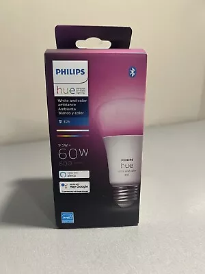 New Philips Hue A19 Bluetooth Smart LED Bulb 60W 548487 • $30