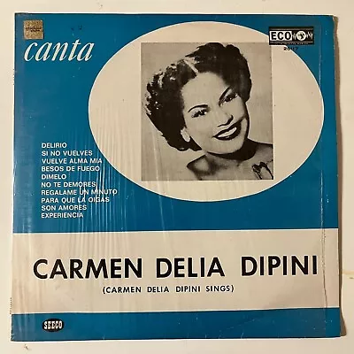 Carmen Delia Dipini Canta 1973 Mexican Lp Bolero • $9.99