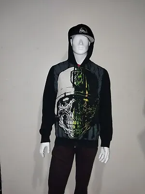Metal Mulisha Graphic Zip Up Hoodie Jacket Size Large • $75