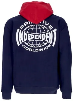Primitive Men's X Independent Skateboard Truck Global Hoodie Sweatshirt In Large • $44.99