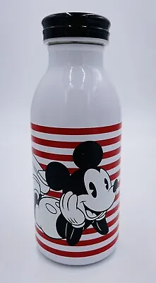 Mickey Mouse Disney Aluminum Water Bottle Disney Red Stripes 12 Ounce • $5.99