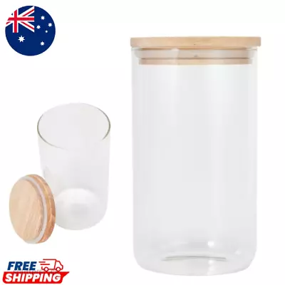Large Glass Jar Lid Airtight Canister Food Storage Sealed Container** • $8.59