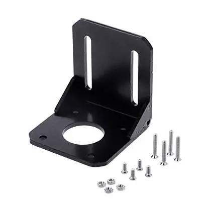 Black 42mm Nema17 Stepper Motor Mounting Bracket With Screws Alloy Steel Lshape  • $16.65