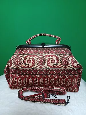 Vintage Classic Handmade British Carpet Bag  • $240