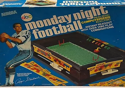 🔥VINTAGE AURORA #5516 ABC MONDAY NIGHT FOOTBALL COMPUTERIZED ELECTiC GAME  1972 • $44.99