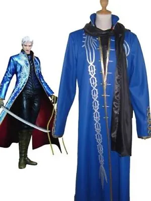 Devil May Cry 3 Vergil Uniform Full Set Cosplay Costume Custom {Free Shipping}AA • $99.99