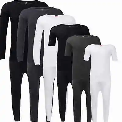 Thermal  Top Bottom Long Johns Underwear Men's Long Sleeve Short Sleeve Warm • £7.45