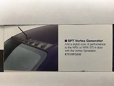 Subaru Impreza WRX  STI SPT Vortex Generator E751SFG300 Genuine Oem New 2008-14 • $77.99